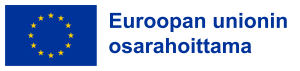 Euroopan Unionin osarahoittama logo.