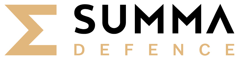 Logo, jossa lukee Summa Defence.